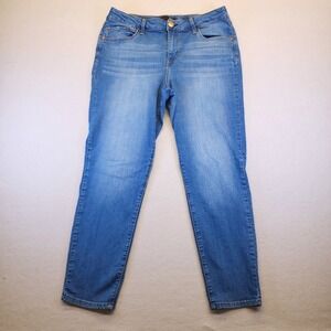 1822 Denim Skinny Jeans Womens 16 Medium Wash High Rise Stretch Blue Denim Pants